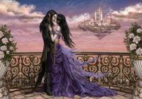 Couple sur terrasse château